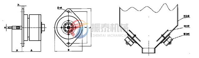 動桿式電磁振動器安裝示意圖